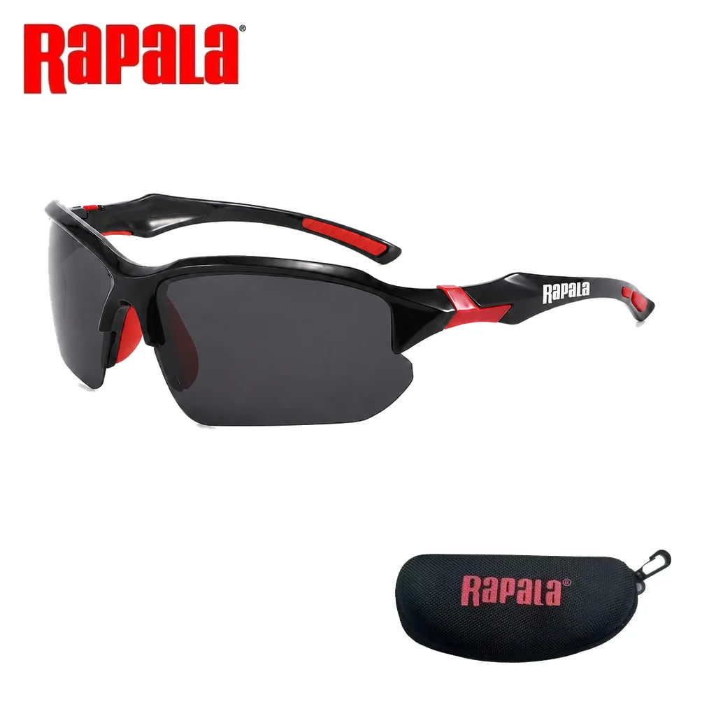 Outdoor Rapala Polarized Fishing Glasses UV400 for Fishing Riding Running Driving with Secure Fit Frame and Storage Case