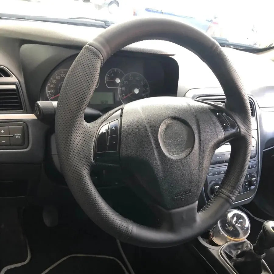 Soft Car Steering Wheel Cover For Fiat Bravo Doblo Opel Combo Grande Punto Linea Qubo Vauxhall Non-Slip Steering Wheel Protector