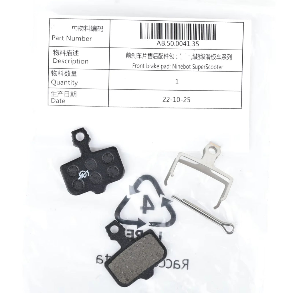 Original Front Rear Brake Pad For Segway GT1 GT2 Electric Scooter Skateboard Wheel Disc Brake Pads Accessories Parts