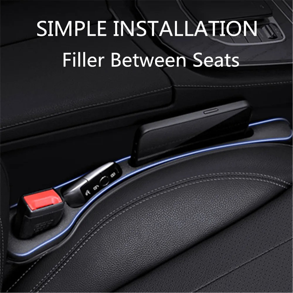 2PCS Car Seat Gap Filler Between Seats Crevice Interior Decoration Auto Accessories For Skoda Octavia Superb 2 3 Fabia Kodiaq GT