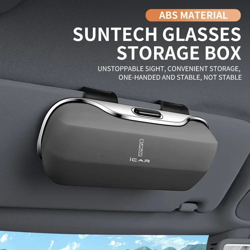 Chery ICAR 03 Jaecoo 6 V23 03T Ik122t J6 J7 Accessories Car Visor Sunglasses Glasses Case Glasses Holder Clip Box