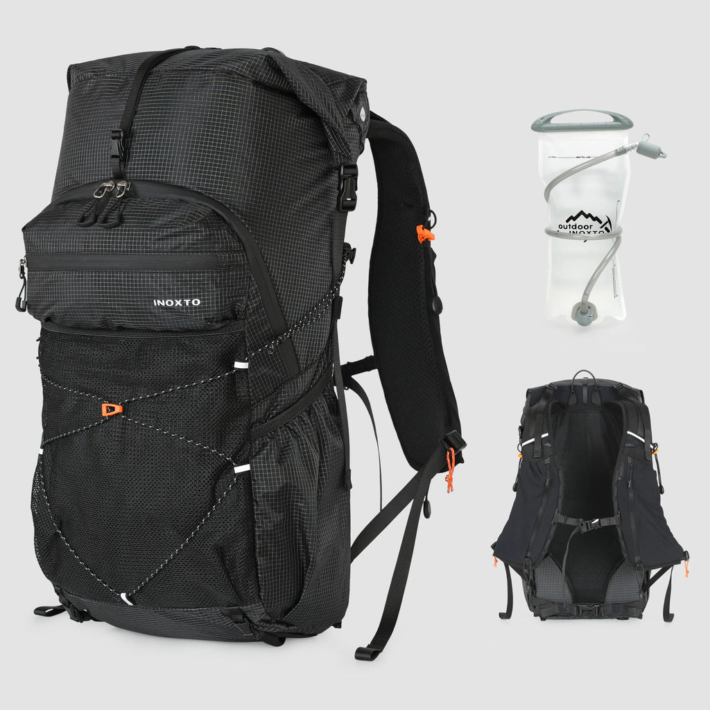 Hiking Backpack for Men and Women, 30L Waterproof Camping Backpack with Rain Cover, Lightweight Outdoor Sport Travel Daypack Ruc