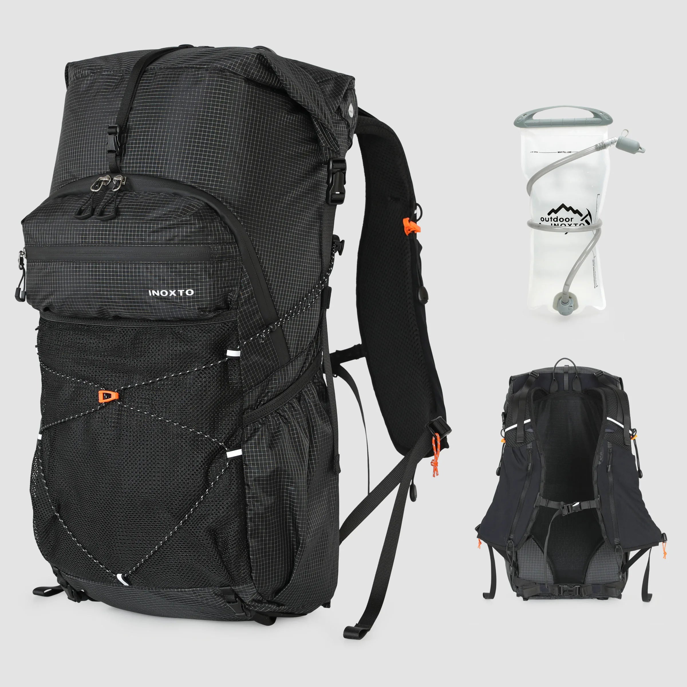 Hiking Backpack for Men and Women, 30L Waterproof Camping Backpack with Rain Cover, Lightweight Outdoor Sport Travel Daypack Ruc