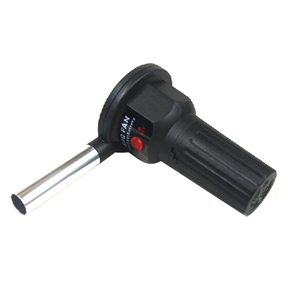 BBQ Fan Air Blower Handheld Outdoor Fan Air Blower Grill Accessories Aluminum Alloy Kitchen Tool for Picnic Camping Cooking