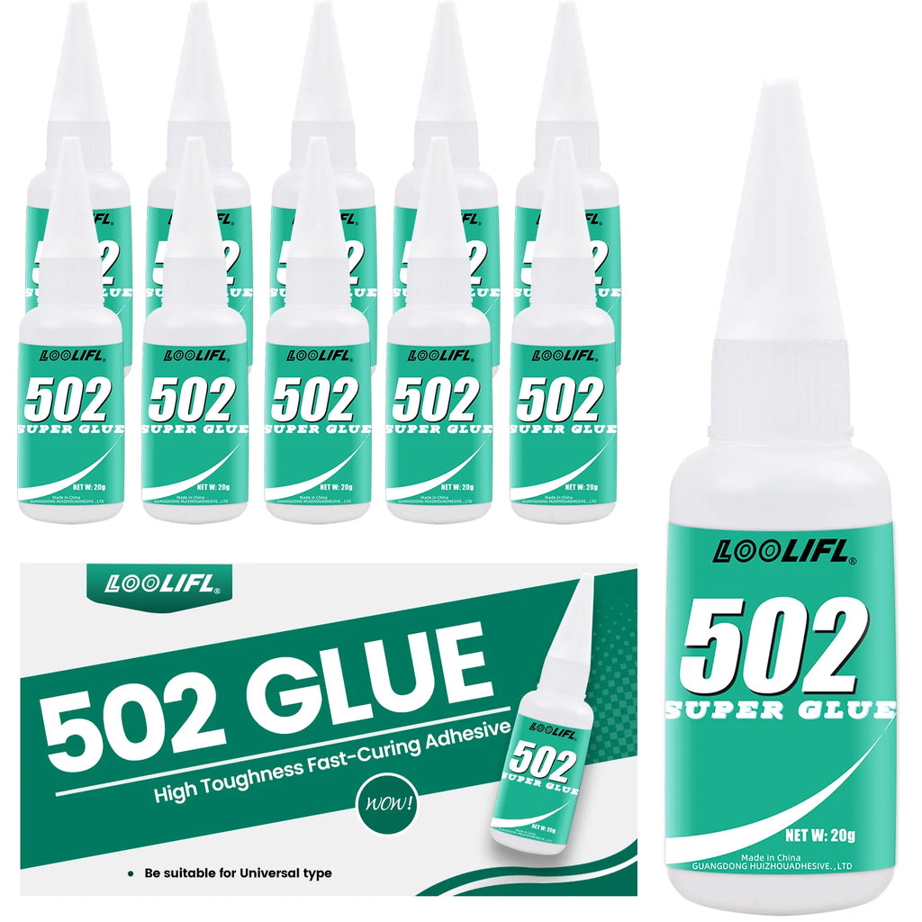Strong Adhesive, Welding Glue, 502 Glue, Quick-Drying in Three Seconds, Transparent Office Glue, Fast-Drying, Strong, Suitable for Various Material Surfaces: Plastic, Glass, Acrylic, Metal