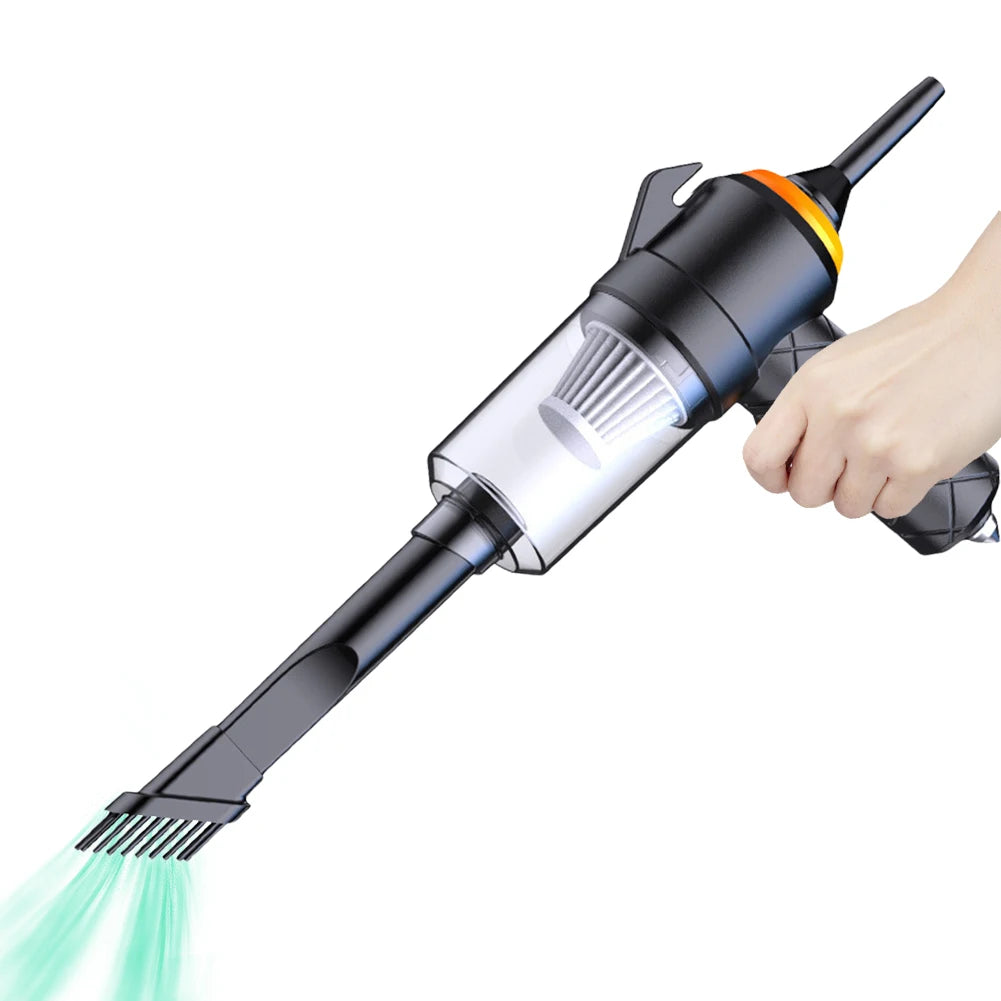 6 In 1 Car Vacuum Cleaner Type-C Rechargeable Blowing Suction Car Cleaner Electric Powerful Cleaner for Car Home Office Cleaning