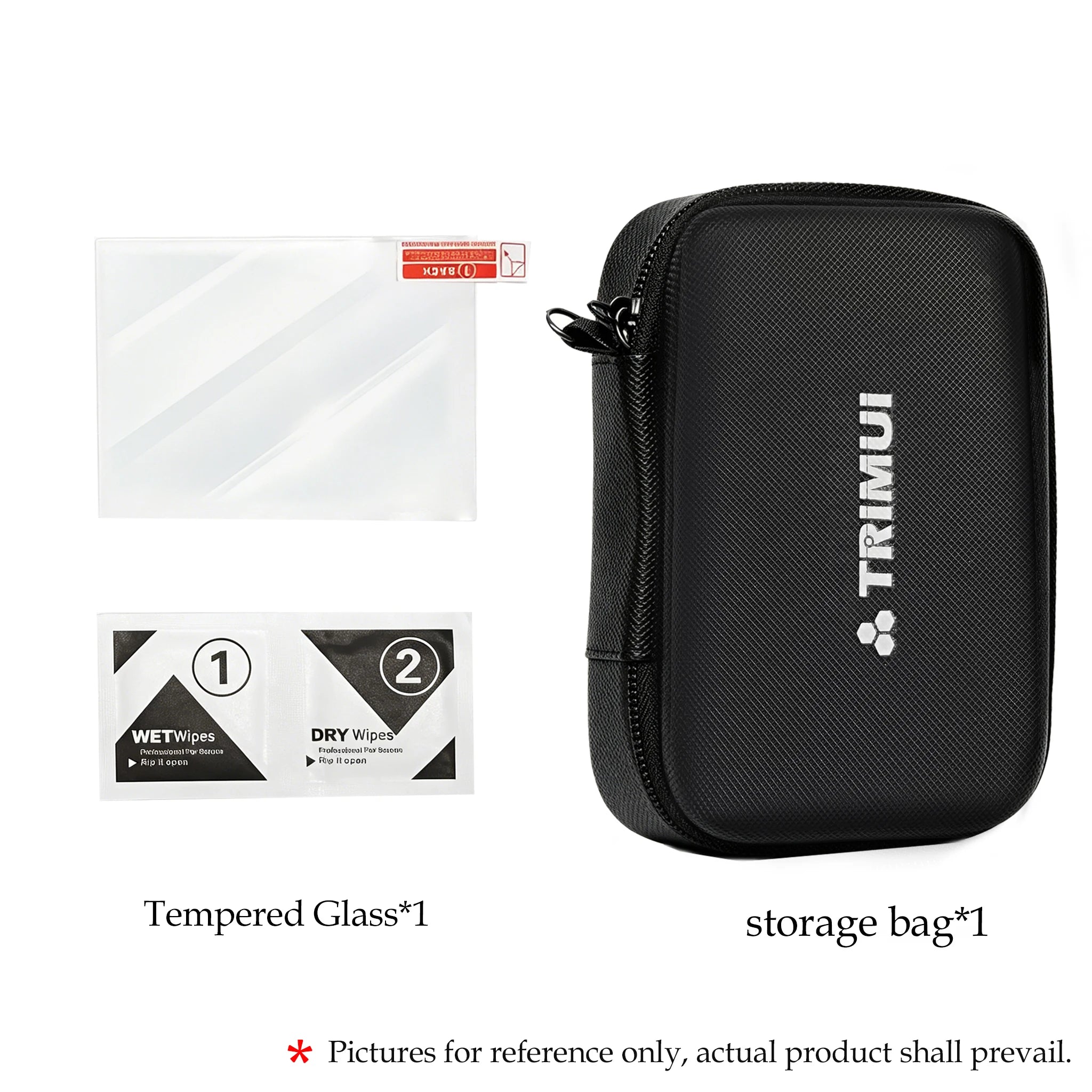 Clear TPU Protective Cover Game storage bag Tempered Glass Non-slip Protective Case Shockproof for Trimui Brick PRO