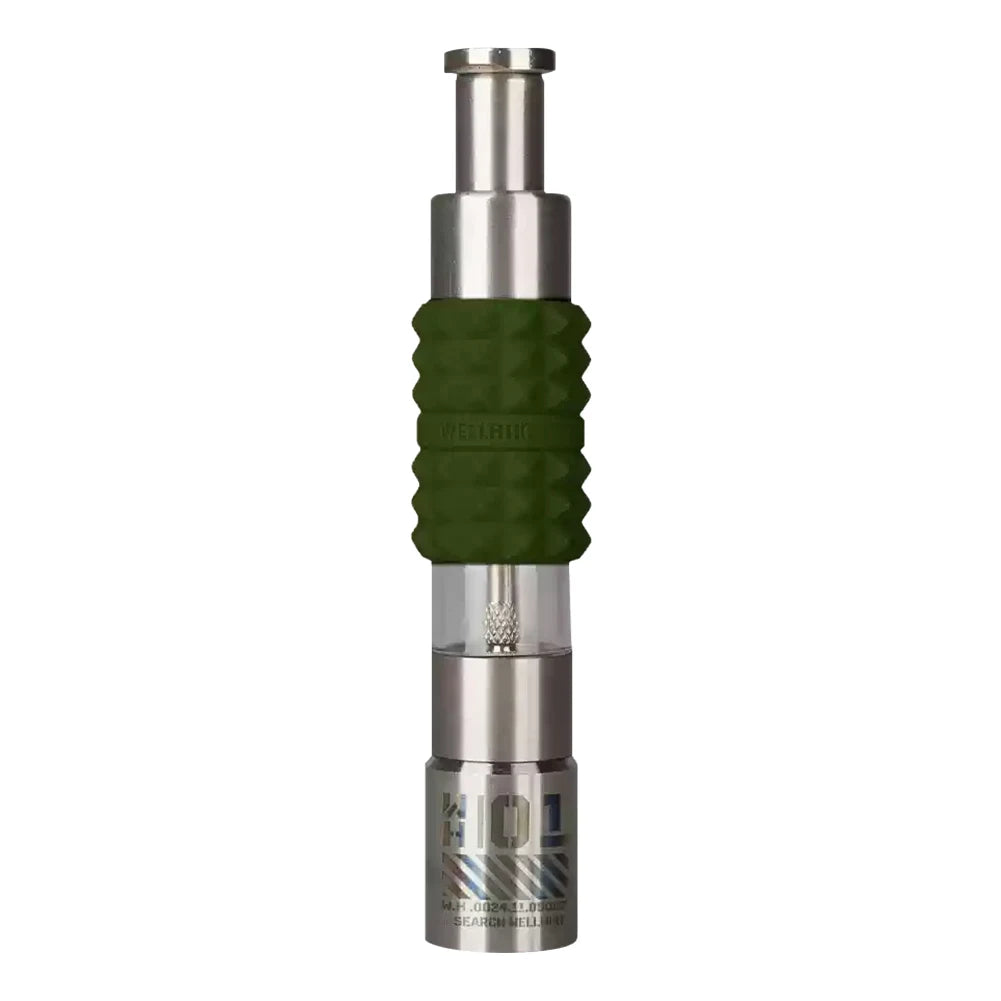 WELLHIKE Thumb Push Pepper Mill Stainless Steel Manual Pepper Mill One Hand Operation Thumb Press Grinder Home Kitchen Tools
