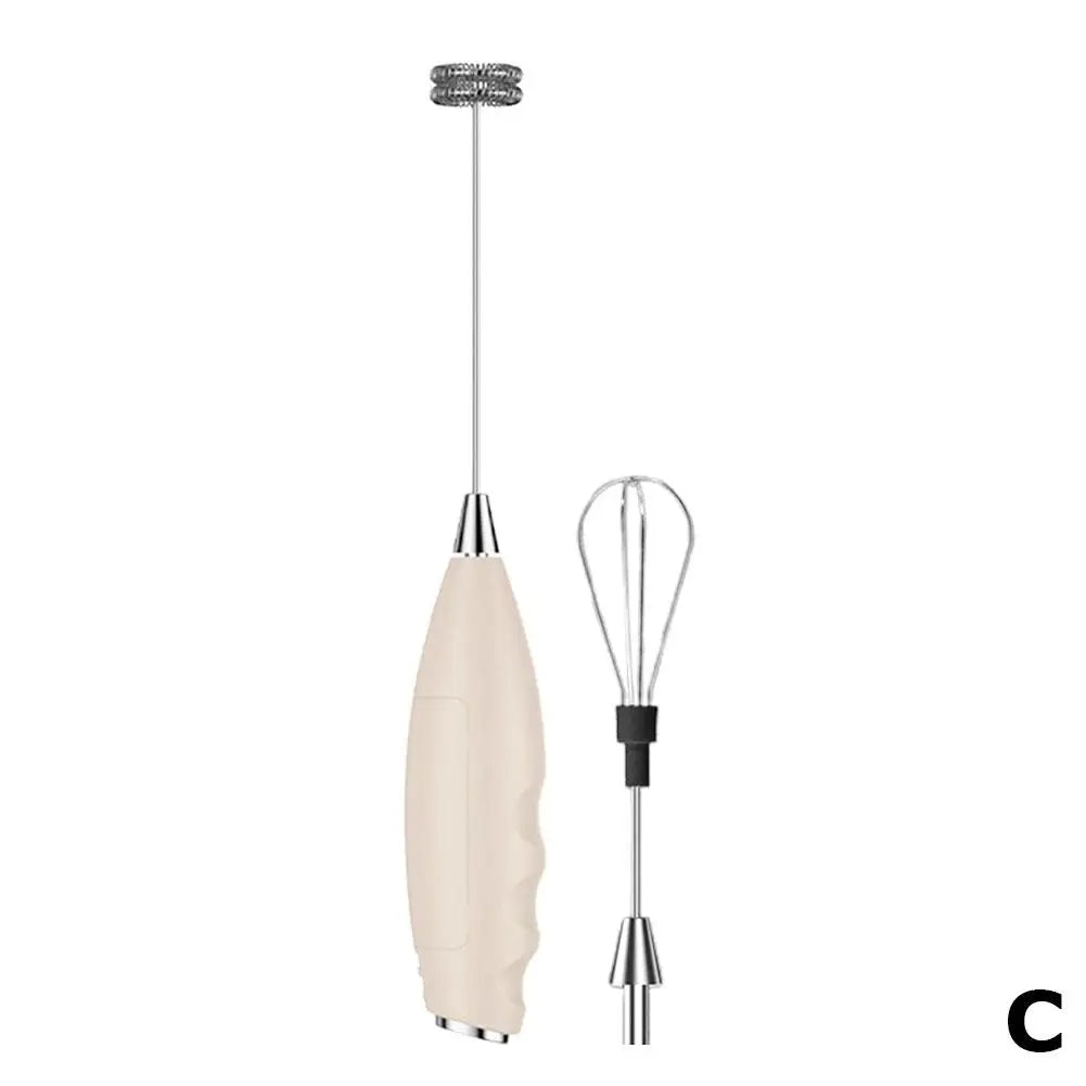 Electric Milk Frother Portable Egg Beater Hand Held Coffee Whisk Foam Mixer Milk Foamer Rechargeable Household Kitchen Tools