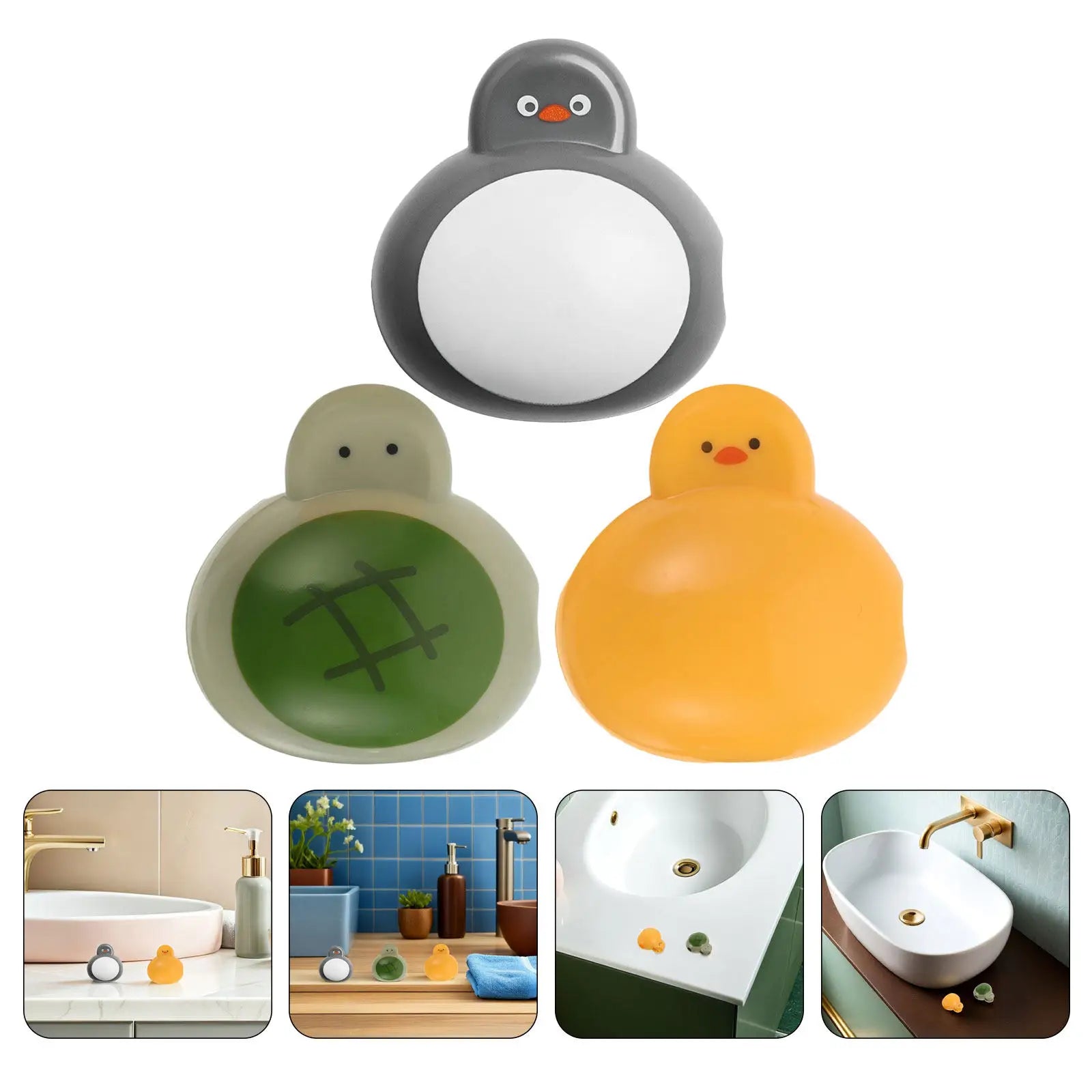 3Pcs Cartoon Animal Toothbrush Covers Travel Protective Case Portable Clip Toothbrush Storage Holder Cap Tooth Brush Caps
