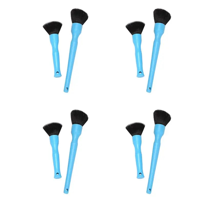 Durable-8X Super Soft Detail Brush, Car Brush, Detail Brush, Cleaning Brush, Eye Shadow Brush, Beauty Brush Set, Blue.