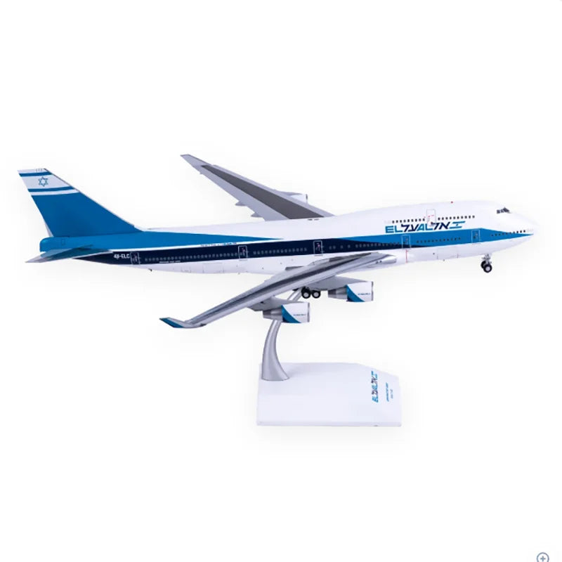 CWings Diecast 1:200 Scale Israel Airlines B747-400 4X-ELC Alloy Simulation Aircraft Model Finished Hobby Collection Toy Gift