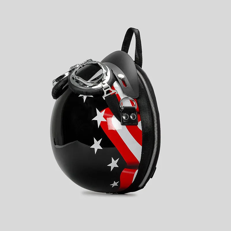 2024 3D Funny Personalized Helmet Backpack Luxury Designer Handbags Purse Casual Crossbody Bags for Women Travel Shoulder Bags