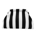 Summer Beach Clutch Purses for Women Crochet Woven Ruched Dumpling Hobo Bag Striped Color Evening Handbag Pool Knit Clutch