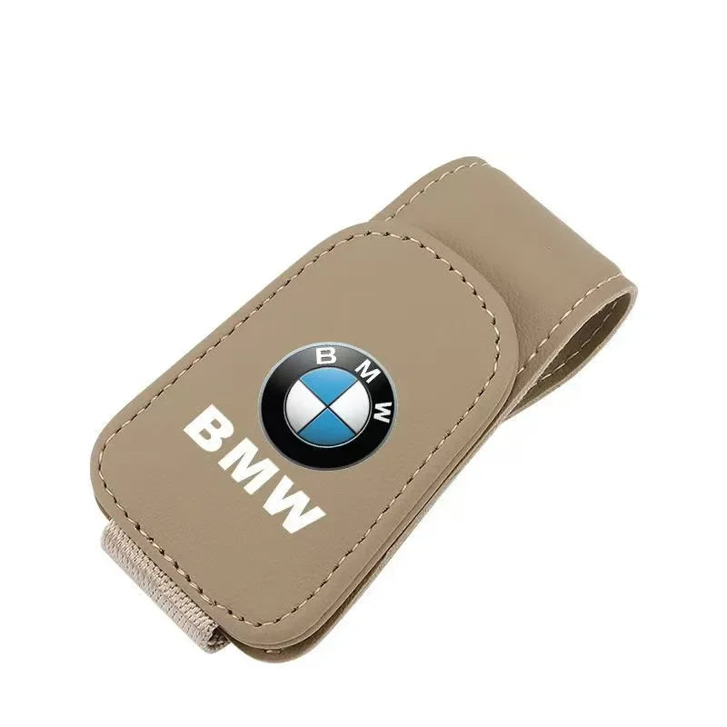 High Grade Car Sun Visor Eyeglasses Holder Clip Premium Ticket Card Storage Clamp Interior Accessories for MINI BMW E46 E90 E60