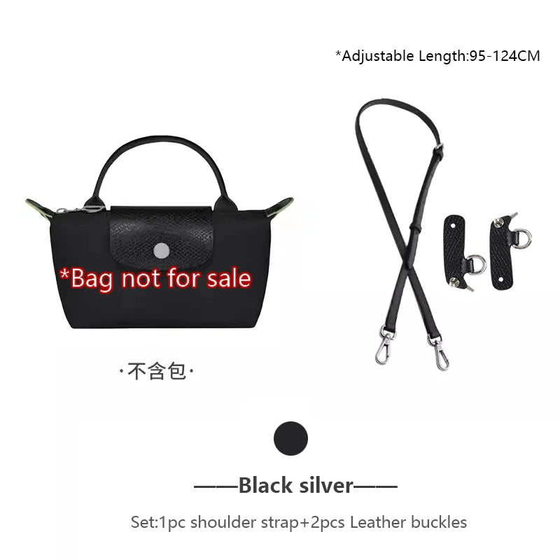 Genuine Leather Bag Shoulder Strap For Longchamp Mini Bag Crossbody Bag Strap Adjustable Bag Belt Bag Replacement Accessories