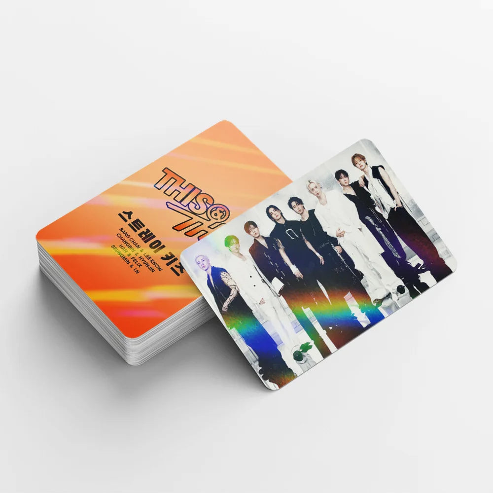 124 Laser Cards K-Pop Boy Group Mini Album THIS&THAT Flash Cards Celebrity Stickers LOMO Cards Fan Collection Gift