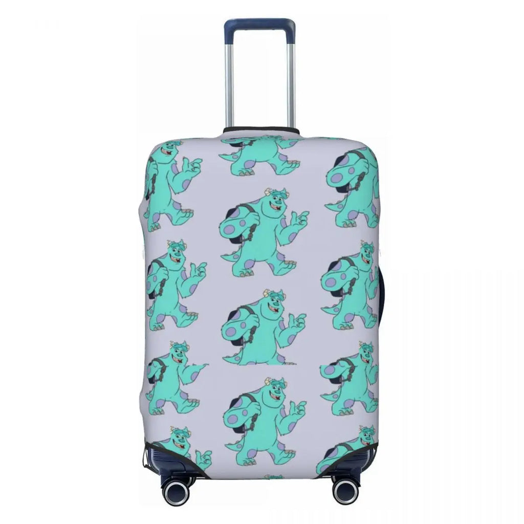 Custom M-Monsters Anime University Luggage Cover Cute Suitcase Protector Covers Suit For 18-32 inch