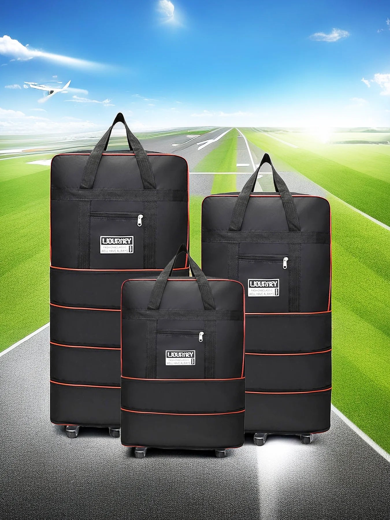 Foldable Duffel Bag for Weekend Trips，Family Travel Luggage Bag，Gift-Ready Weekender Bag，Duffel Bag，Carry-On Bag，Overnight Bag