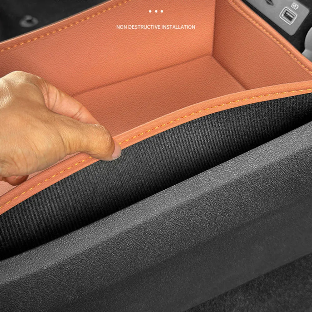 For BYD Sea Lion 07 EV Center Console Lower Storage Pad Car Interior Leather Protect Pad Central Control Storage Pad Accessories
