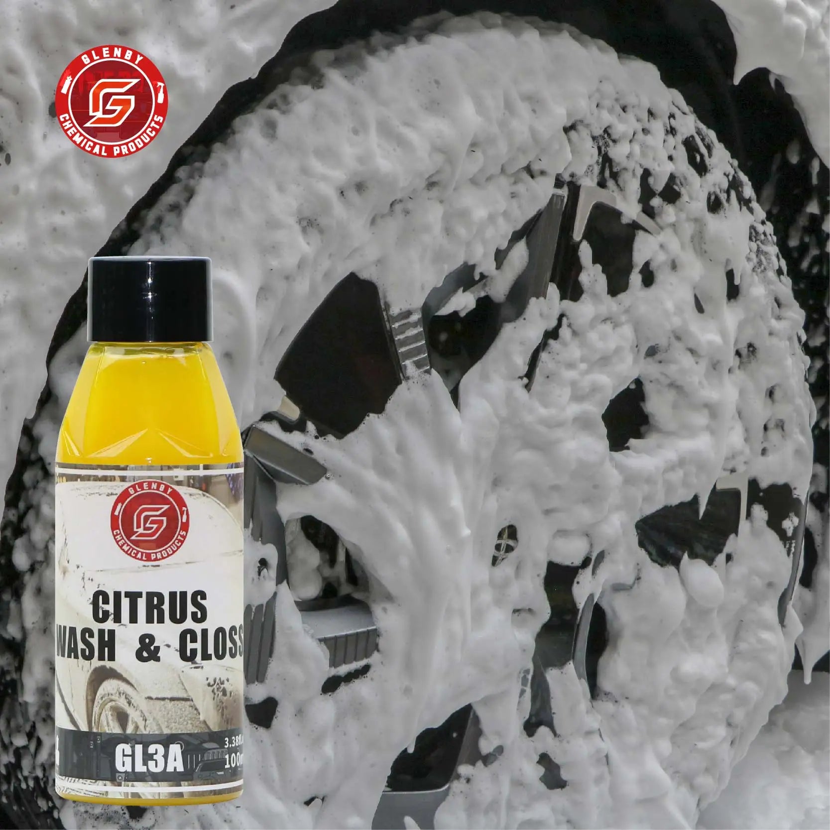 GL3A Glenby High Concentrate Car Wash Shampoo Magic Snow Foam Car Wash Shampoo 100ml For Car care