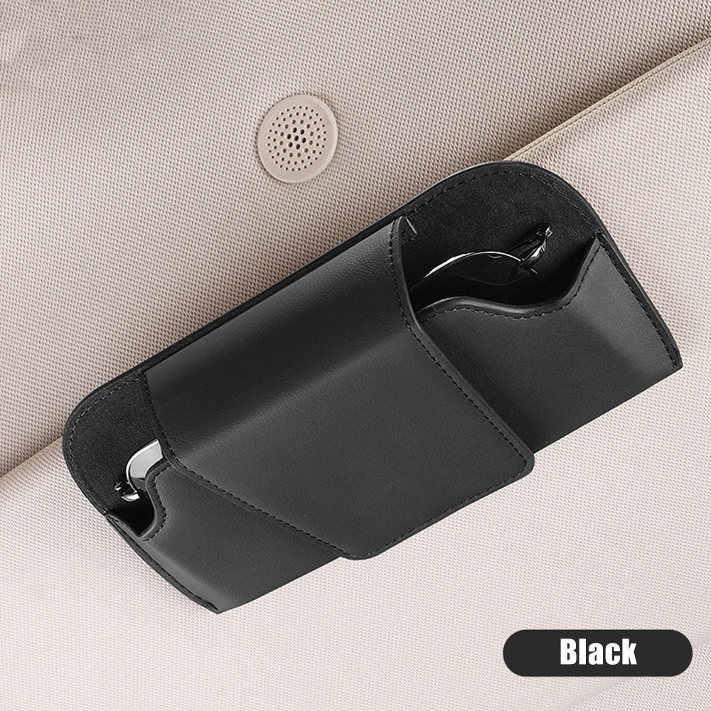 Magnetic Car Sunglasses Holder Case Universal Auto Sun Visor Glasses Box Clip Sunglasses Holder Fastener Eyeglasses Storage
