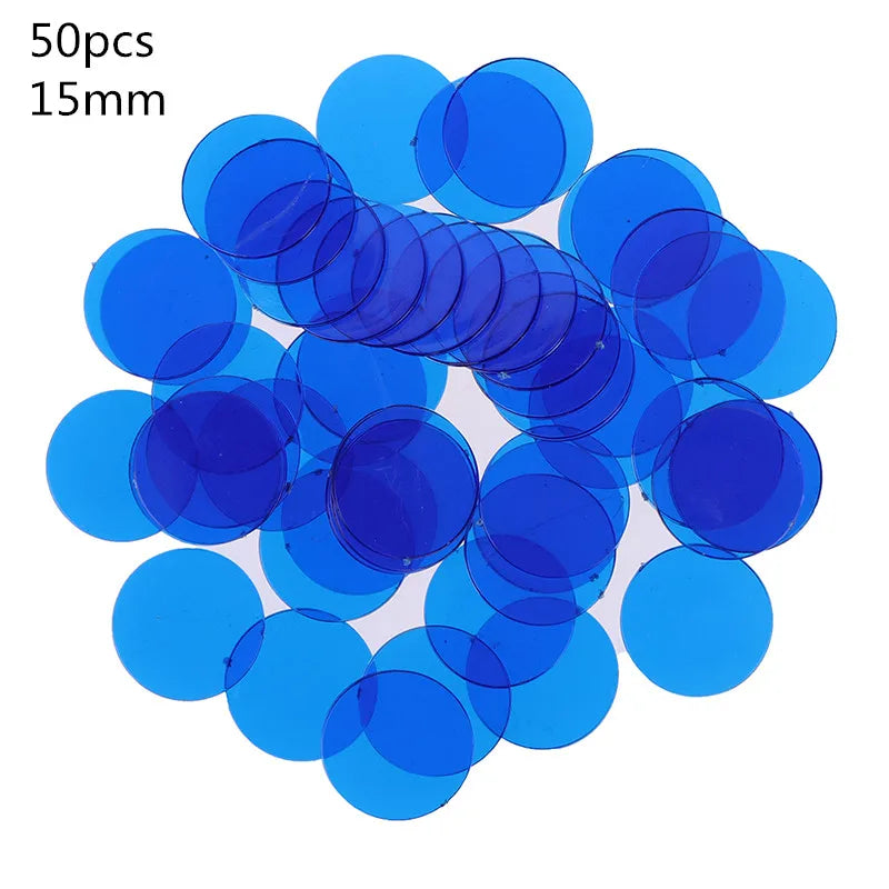 100/50pcs Montessori Education Math Toys Learning Resources Color Bingo Chip Supply 15mm