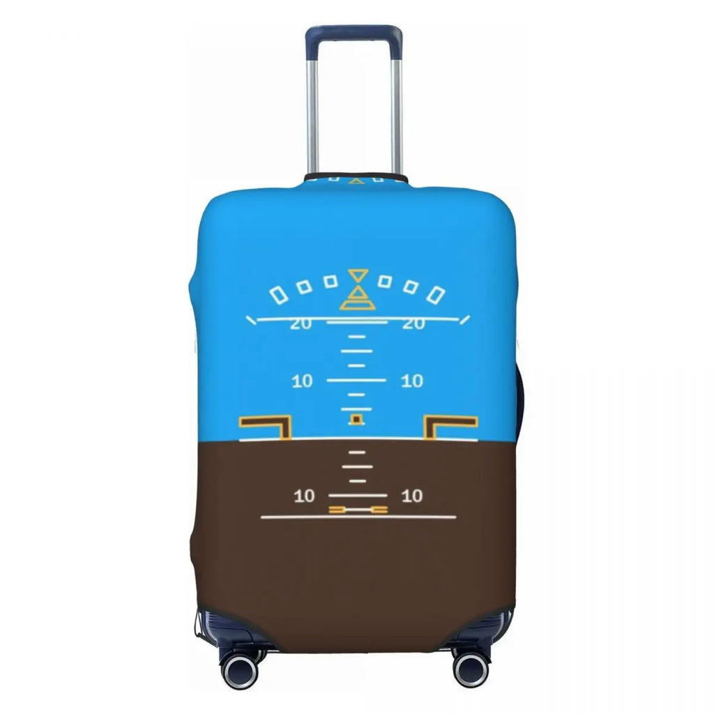 Custom Fashion Airbus Fighter Pilot Luggage Cover Protector Washable Aviation Airplane Travel Suitcase Covers