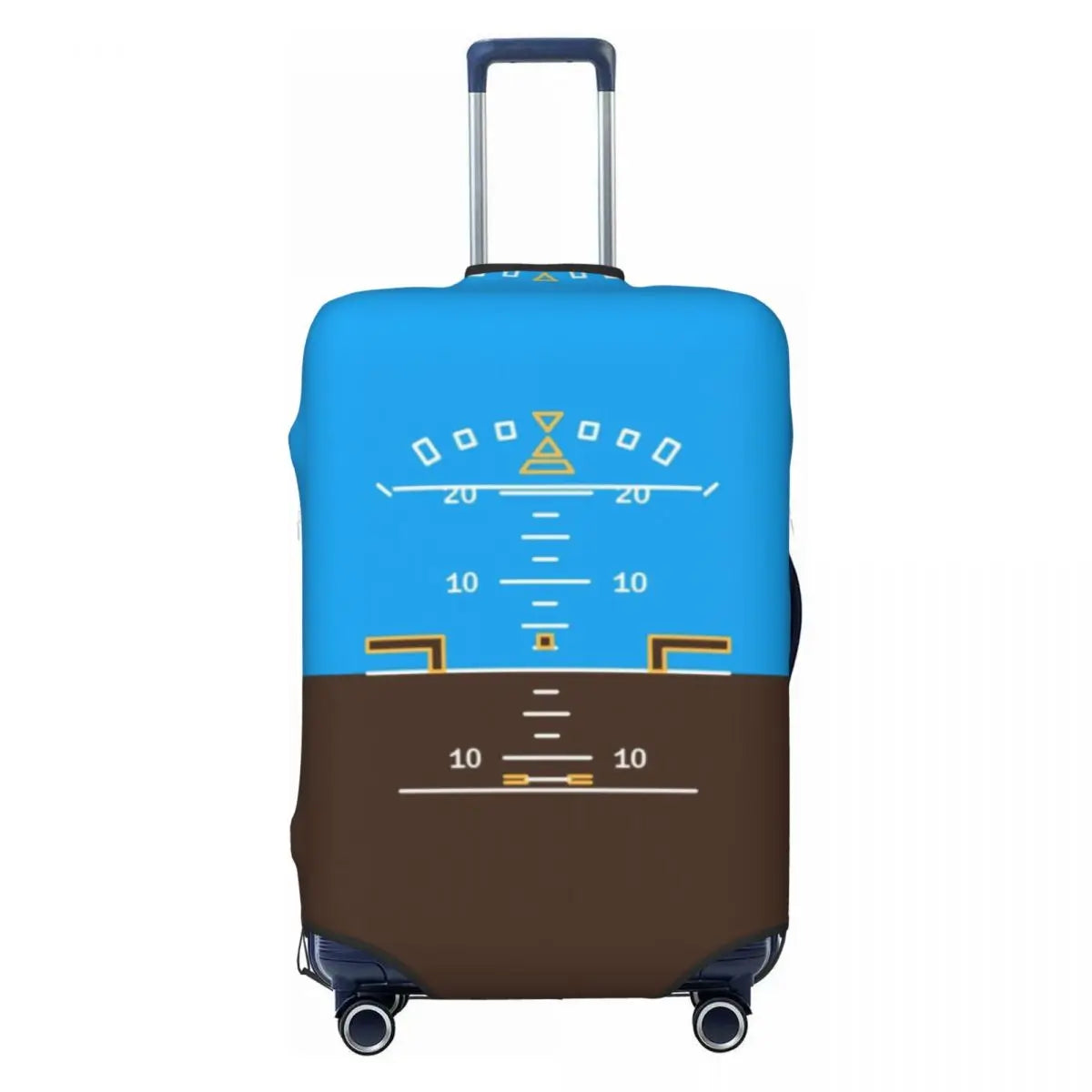 Custom Fashion Airbus Fighter Pilot Luggage Cover Protector Washable Aviation Airplane Travel Suitcase Covers