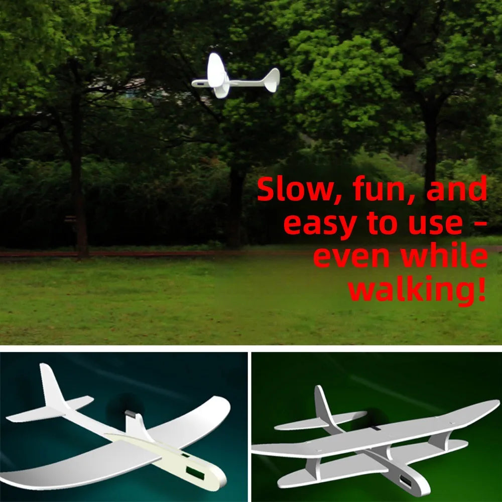 PP Foam Double Wing Airplane Ligthweight School Science Textbook Tool EPP Bubble Plane Electric Hand Thrown Aircraft