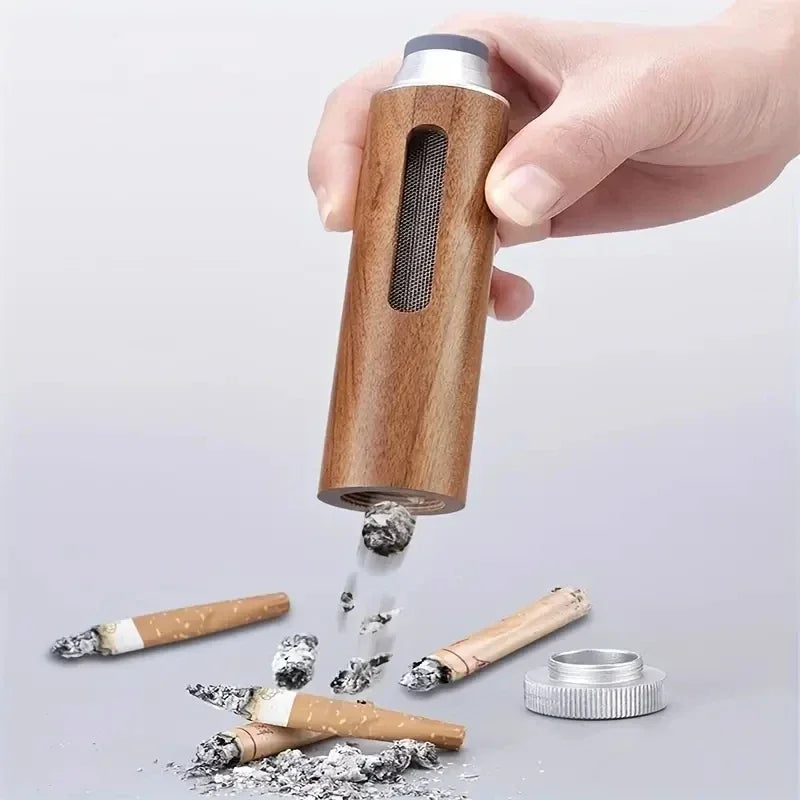 1PC Portable Car Mounted Ashtray - Durable Smokeless Ash Tray for Driving Ideal Lazy Person Cigarette Holder Soot Organizer