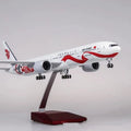 Toy 1:157 Scale B777 Aircraft Air China Airlines Model 47cm With Light And Wheel Diecast Resin Airplane Collection Display Toys