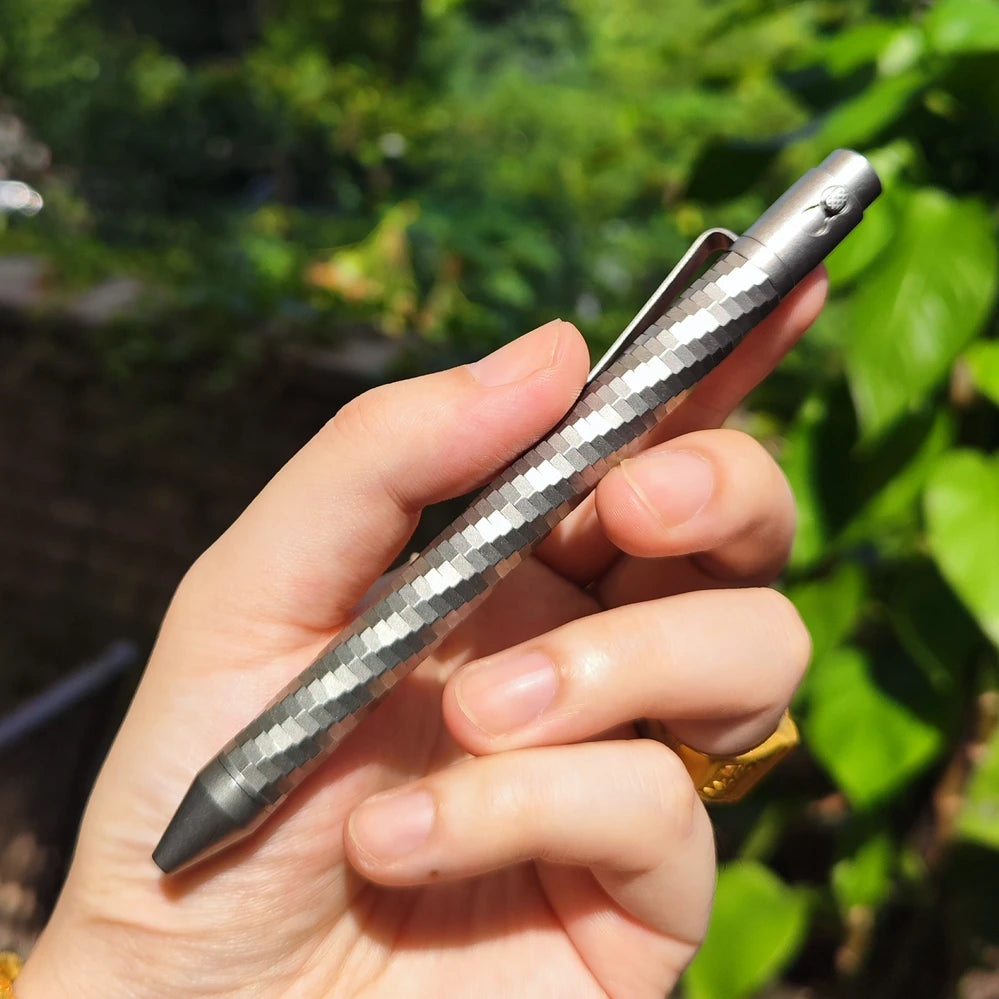 EDC Titanium Alloy Pen With Collection Writing Multi-functional Portable Outdoor EDC Tools