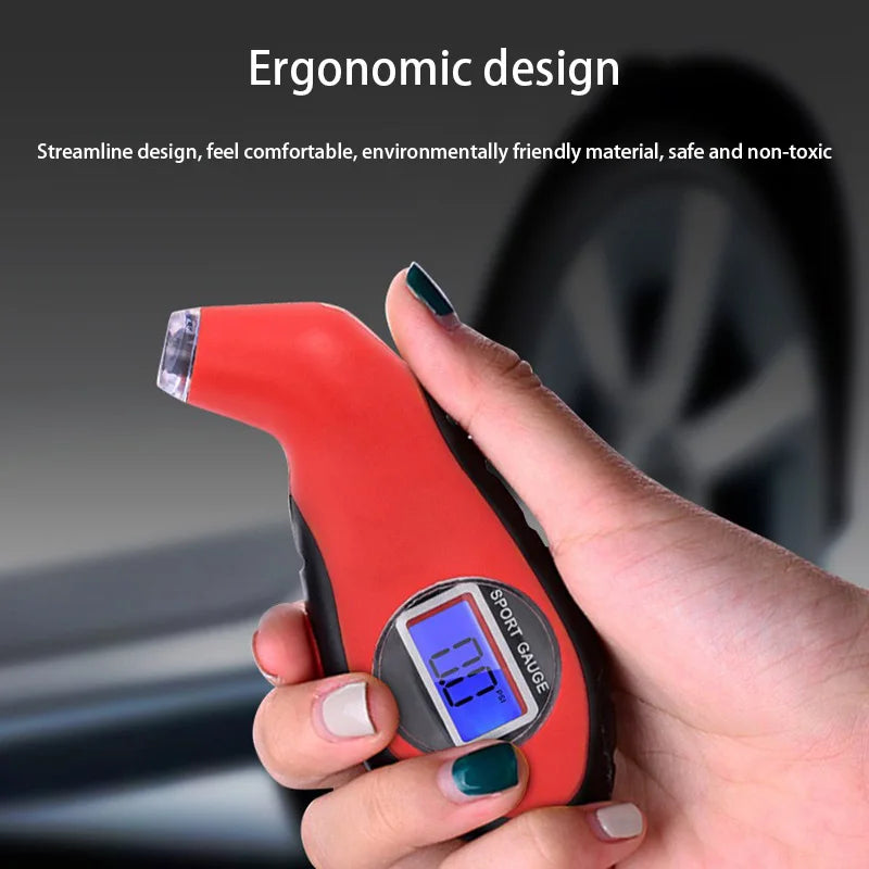 Auto Motorcycle Tyre Pressure Digital Meter Mini Diagnostic Tool Car Styling LCD Display Tire Pressure Gauge Detector For Car