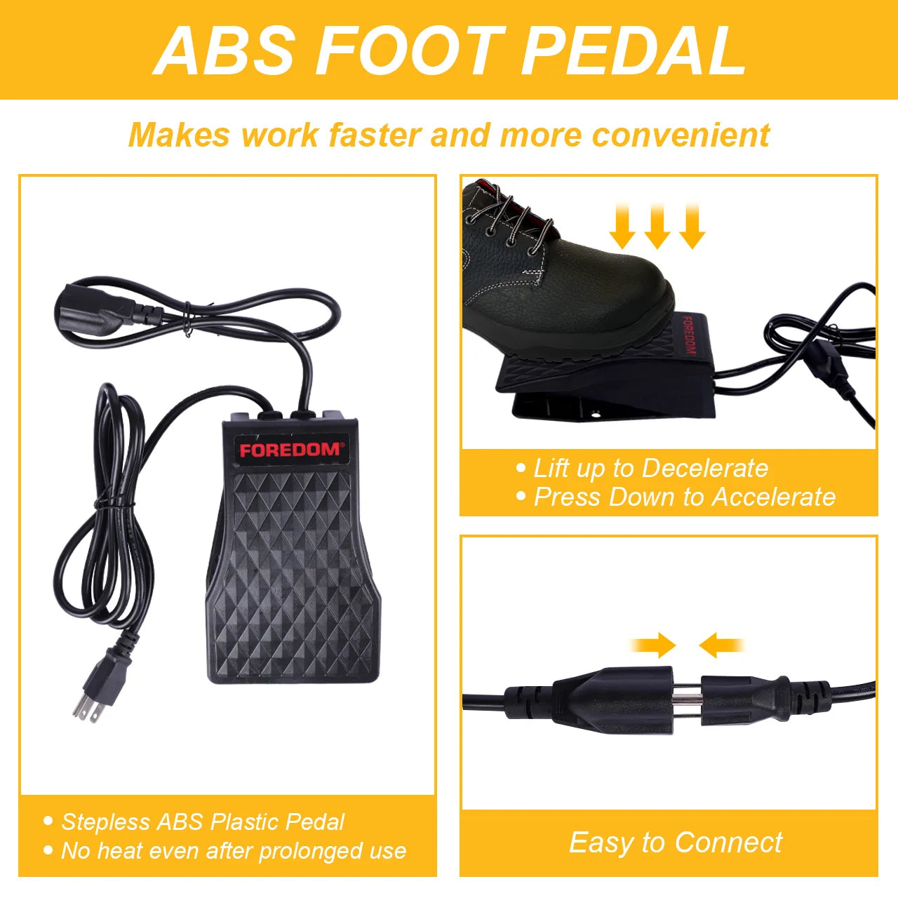 Foredom CC-30 Flex Shaft Motor Kit Hanging Rotary Tool with Handpiece Foot Pedal for Jewelry Polishing Engraving