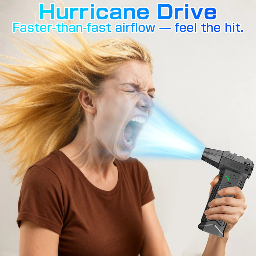 Car Vacuum Cleaner Violent Jet Fan Blower Turbo Fan Cleaning Blowing Tools Hair Dryer Family Electric Air Duster Auto Accessories Dust Collector Outdoors Portable 150000RPM