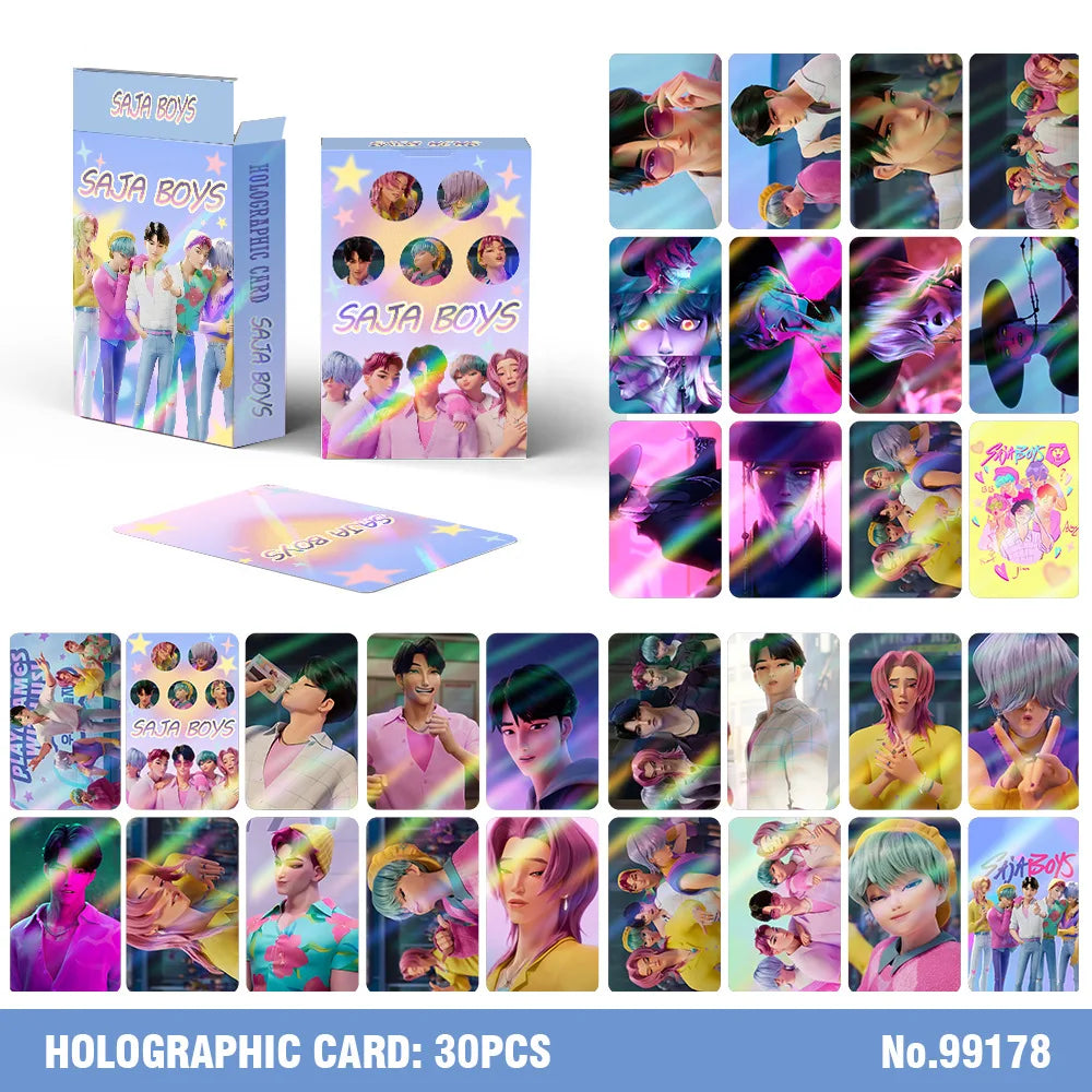 30-92Pcs/Set Anime Card Lomo Card Mini Sticker Print Pictures Postcard Games Card Fans Collection Cards Gifts