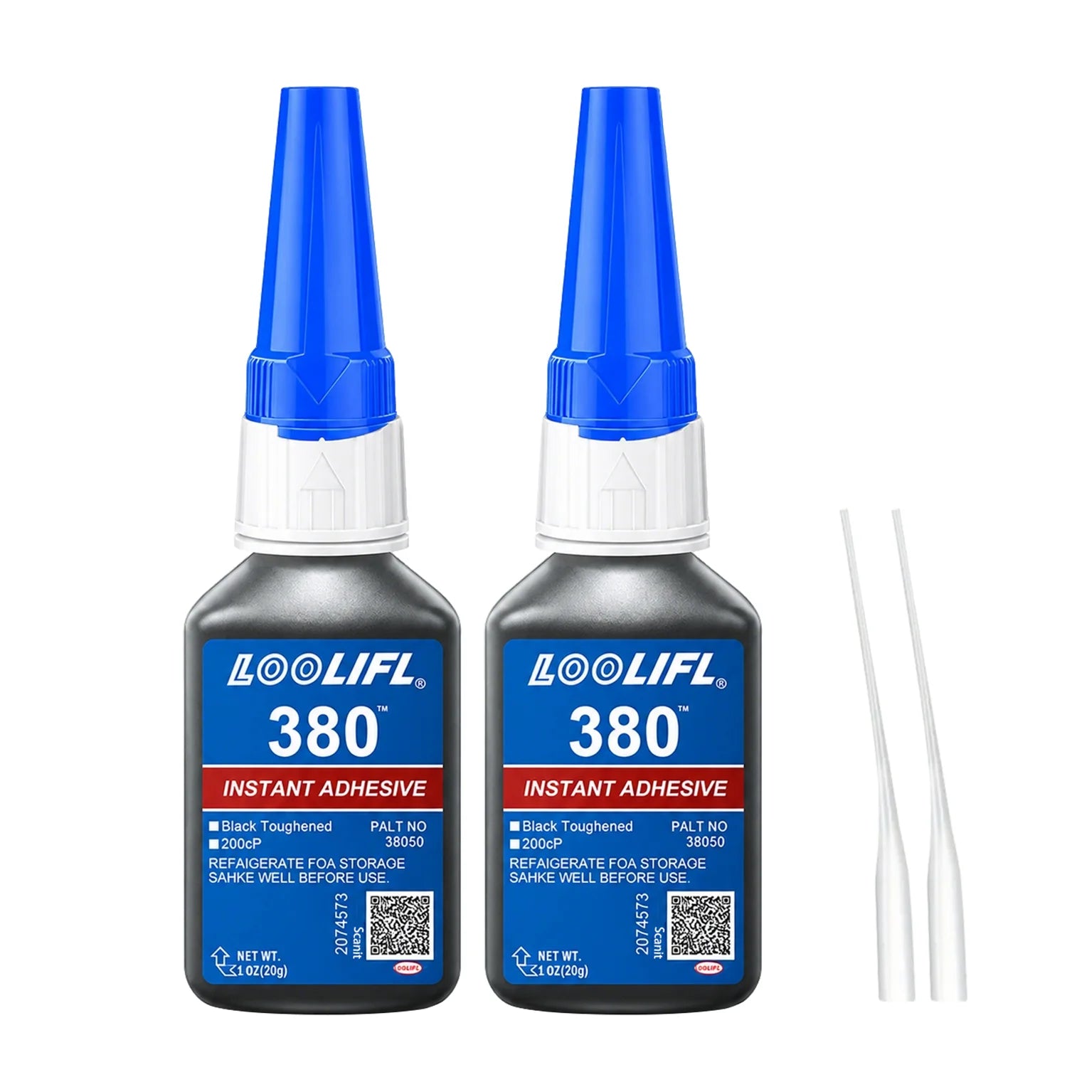 Loolifl380 Plastic Special Glue20G Fast Curing Super Adhesive for Motorcycle Fairings Auto Parts Household Repairs Black Rubber