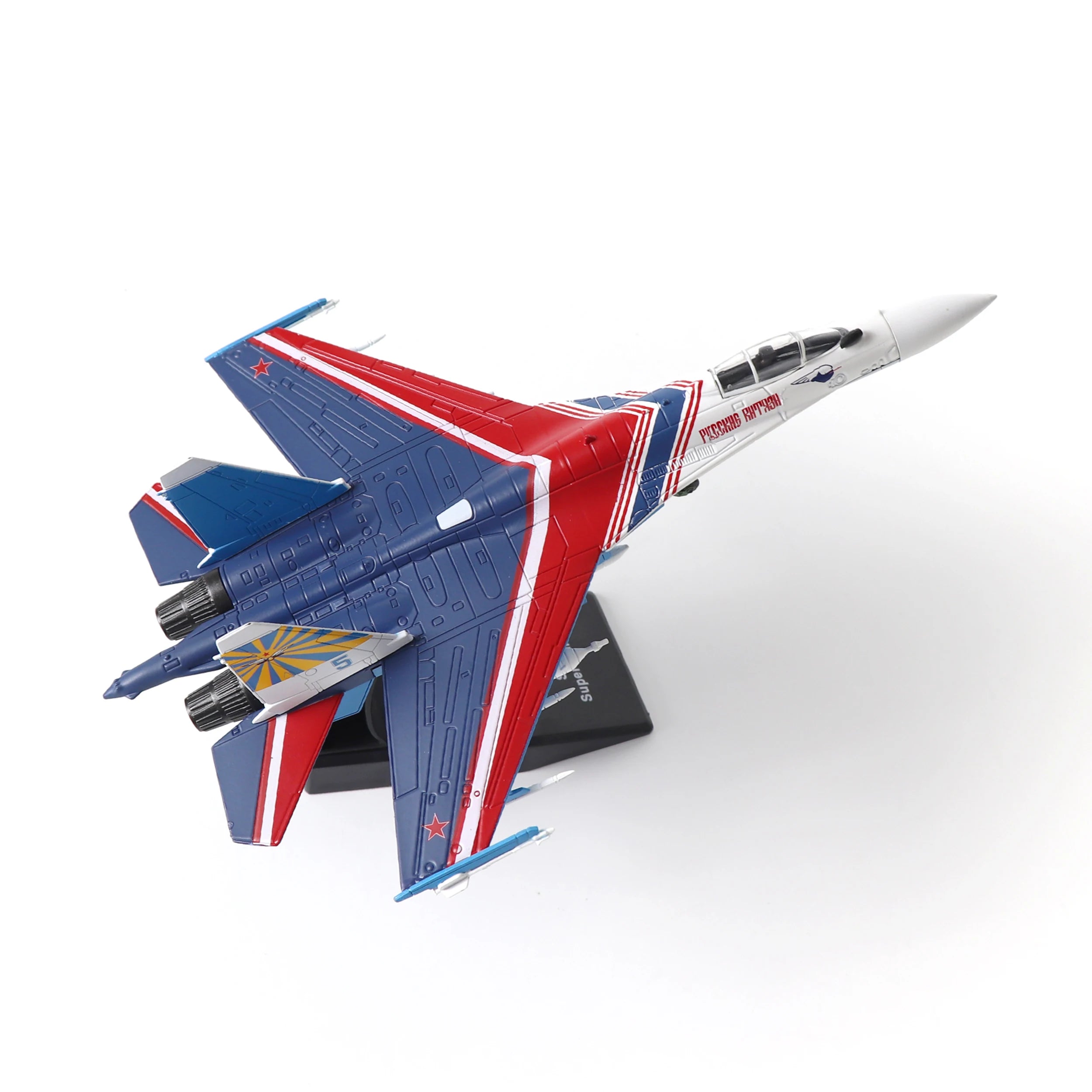SU35-Warrior Fighter Model 1:100 Die Cast Metal Military Aircraft Aircraft Collectible Gift
