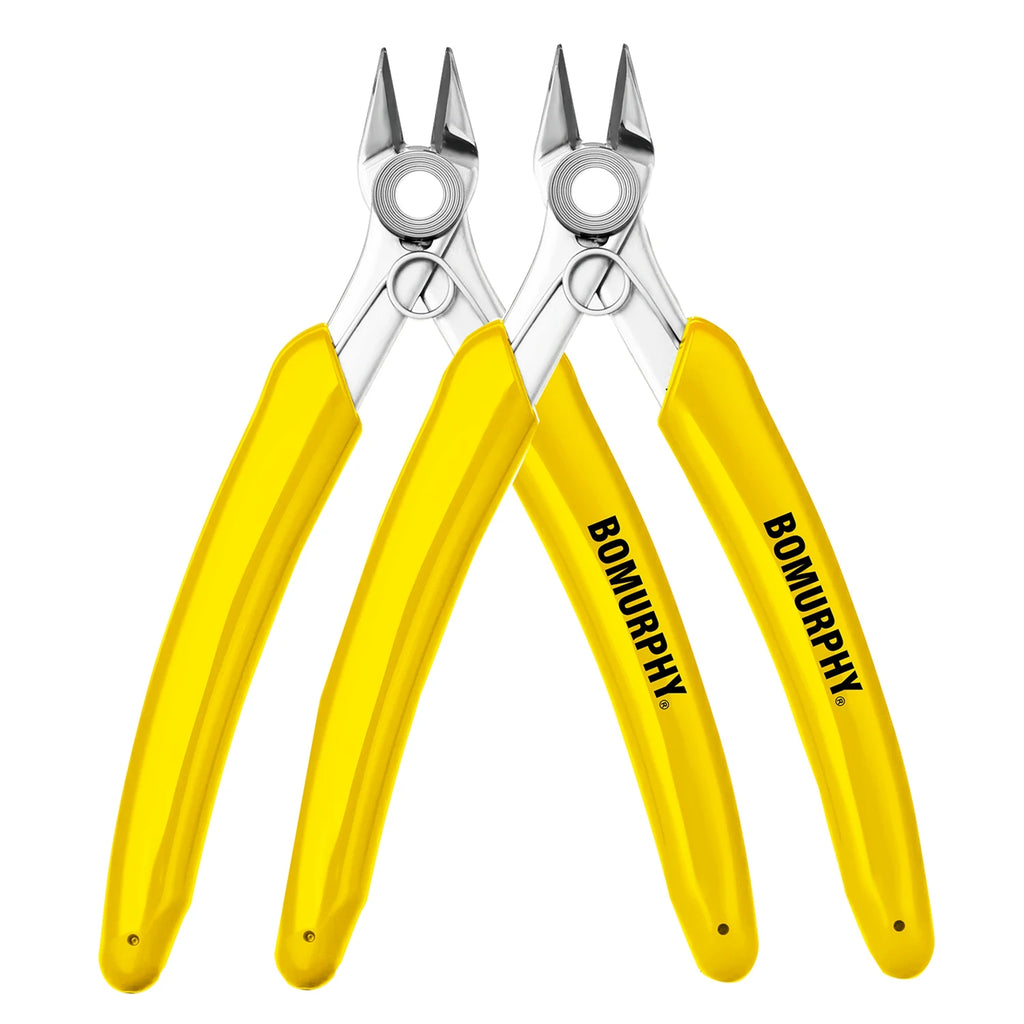 BOMURPHY Diagonal Pliers Precision Wire Cutters Nipper for Electronic Repair DIY Craft Cutting Tools