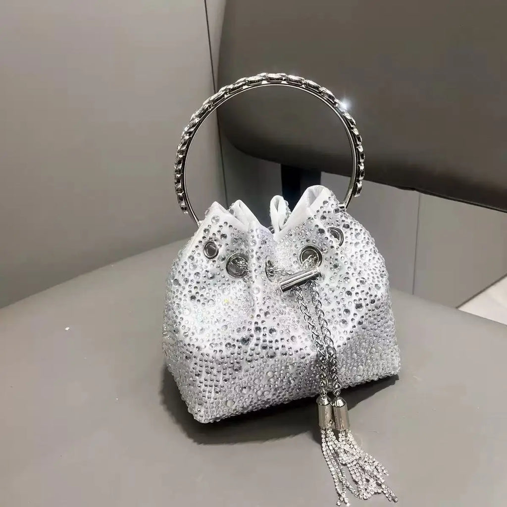 Luxury Designer Women Handbag Glitter Shiny Diamond Clutch Purse Wedding Party Banquet Bag Crystal Rhinestones Evening Bag