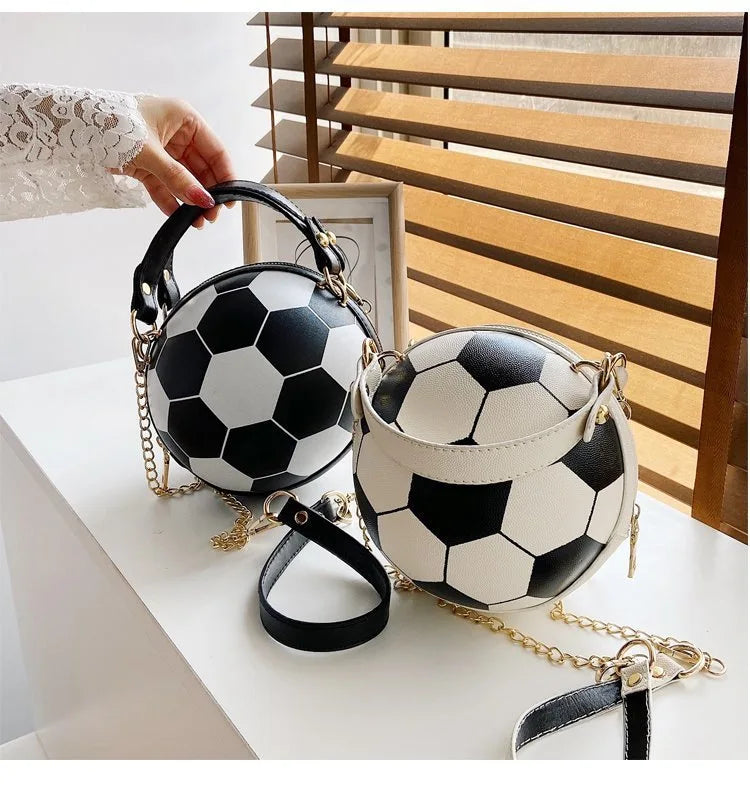 Women's INS Super Hot Personalized Basketball Bag Versatile One Shoulder Crossbody Bag Korean Edition Round Bag Fast Shipment