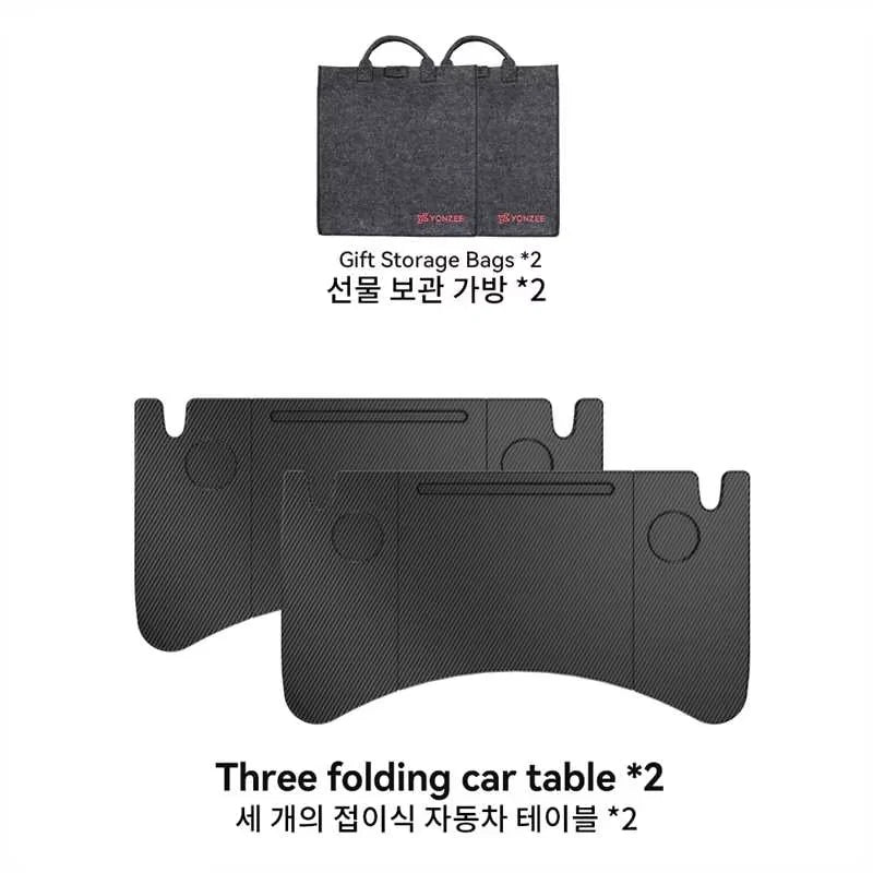YZ Table Desk For Tesla Model 3/Y/YL Highland Juniper 2021-2026 Car Steering Wheel Laptop Tray Food Desk Portable Office Table
