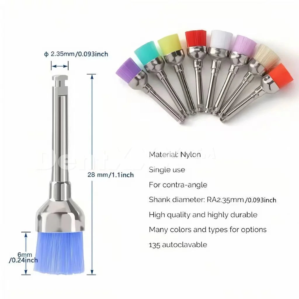 Bowl Nylon Polishing Heads, Fits Perfectly, Disposable Hygienic，Polishing and Cleaning