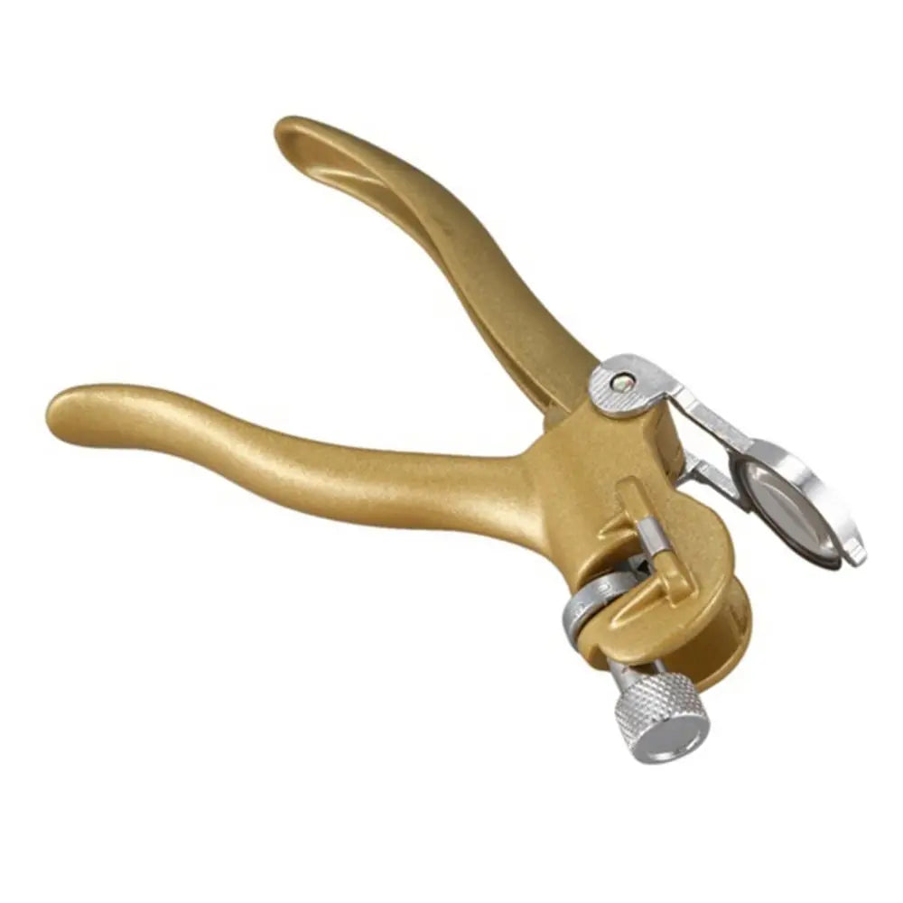 Portable Saw Teeth Set Tool Anvil Design Pulling Pliers Sawtooth Dresser Zinc Alloy with Magnifying Glass