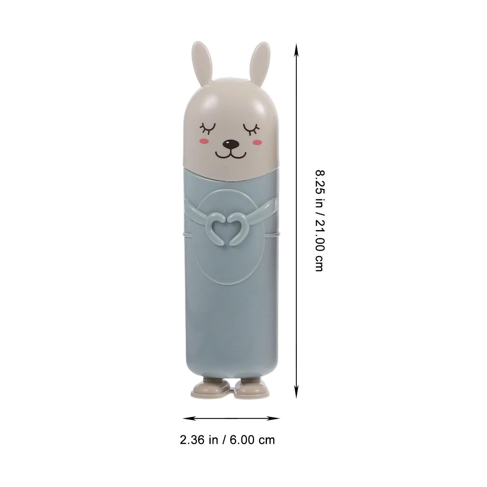 3Pcs Cartoon Animal Toothbrush Cup Set Portable Travel Toothbrush Case with Lid for Home Office Students Mouthwash Storage