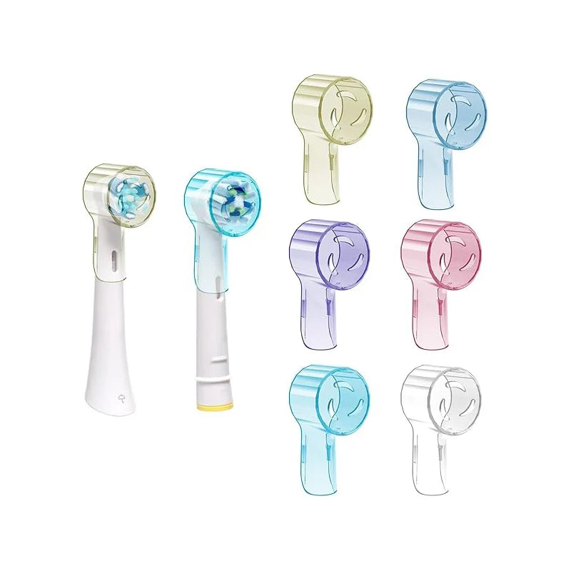 6Pcs Electric Toothbrush Head Cover Toothbrush Dustproof Covers Cap Compatible with Braun Oral B Replacement Heads and iO Series