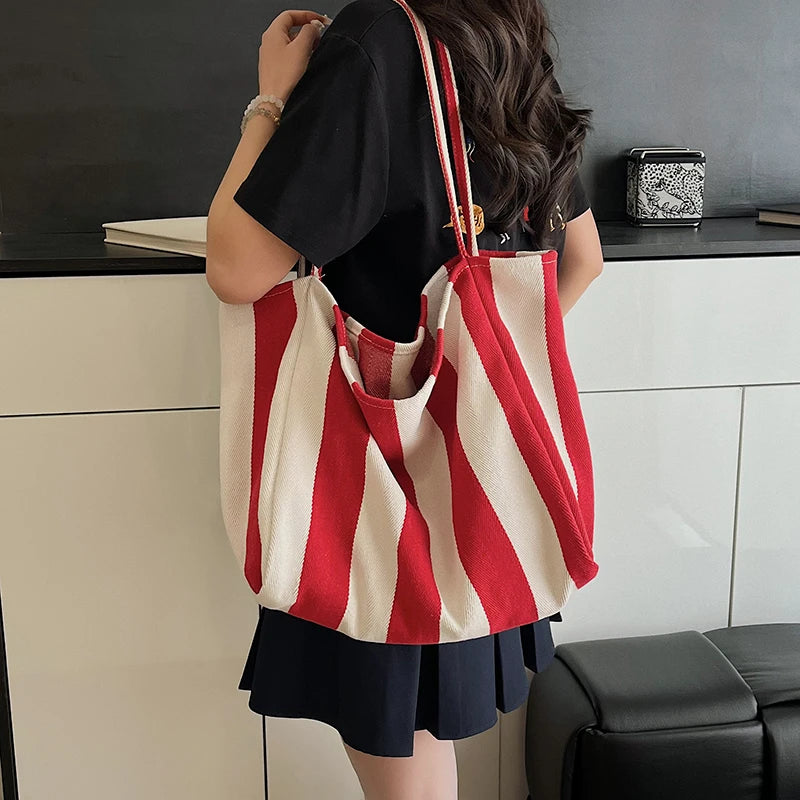 Canvas Lightweight Tote Bag Fashionable Women's Shoulder Bag 2026 New Hot Selling Large Capacity Versatile Handbag Bolso Mujer