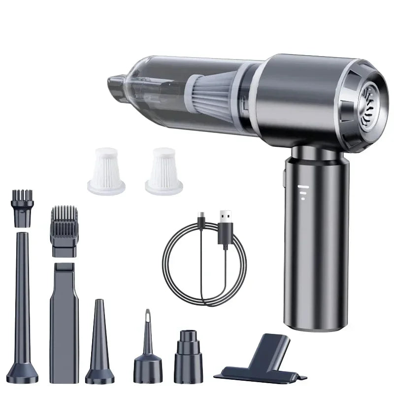 Brushless Motor Wireless Car Vacuum Cleaner High Power Handheld Portable Powerful Air Duster For Car Household Cleaning