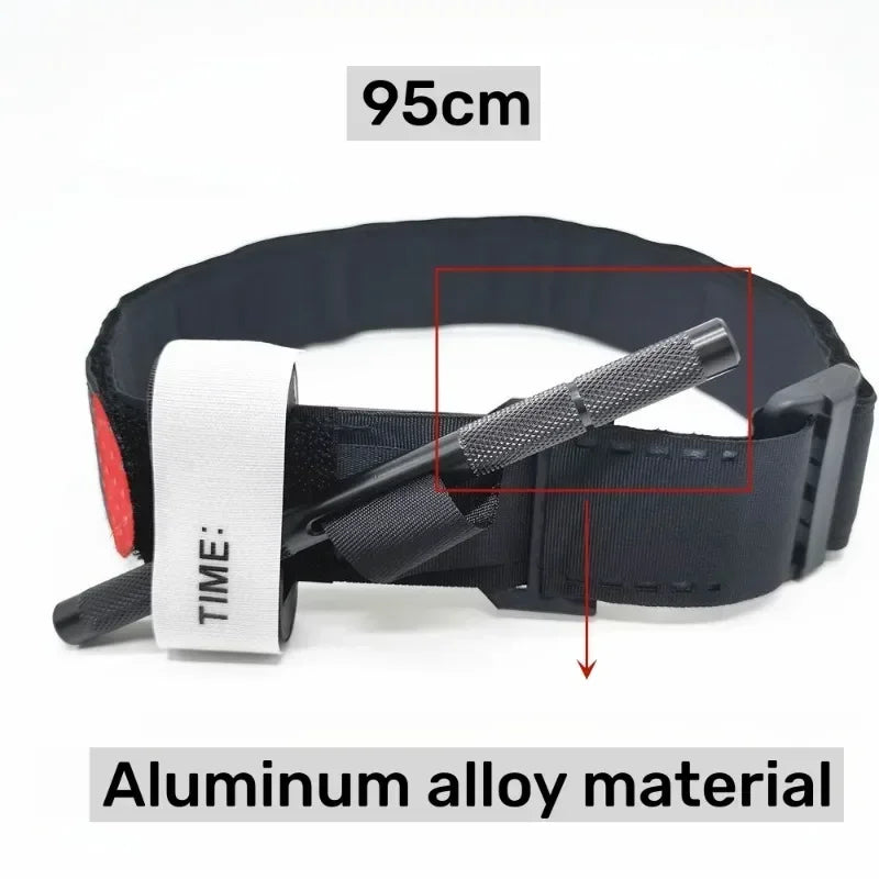 65/75/95cm Tactical First Aid Rotary Pressure Aluminum Rod Tourniquet Hiking Militar Outdoor Camping Survival Molle Rescue Tools